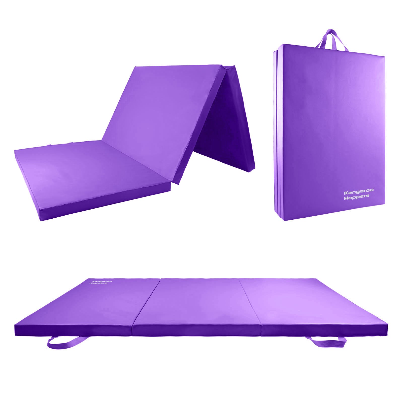35.5 x 70.5 x 2.1 Tri-Fold Gymnastics Mat with Carrying Handles