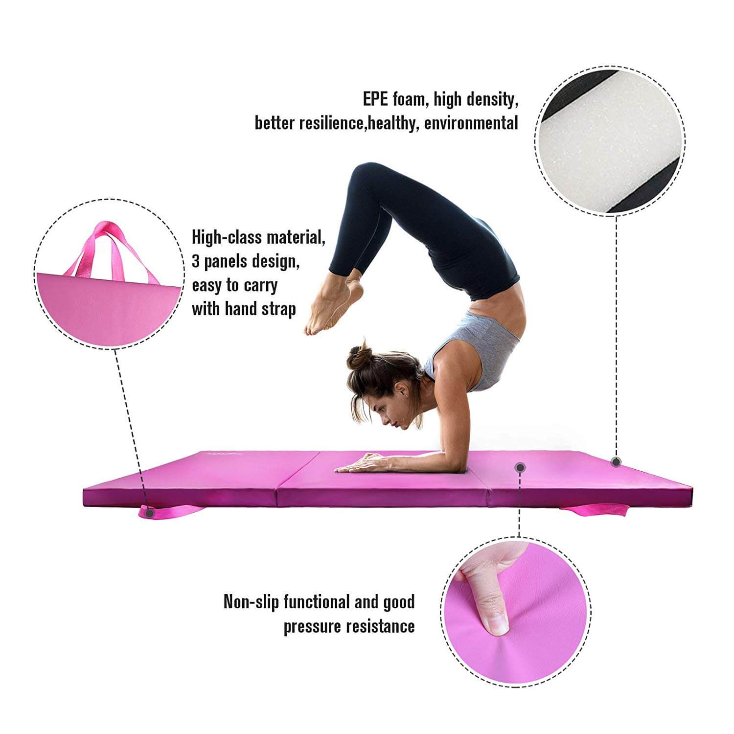 Gymnastics foldable online mat